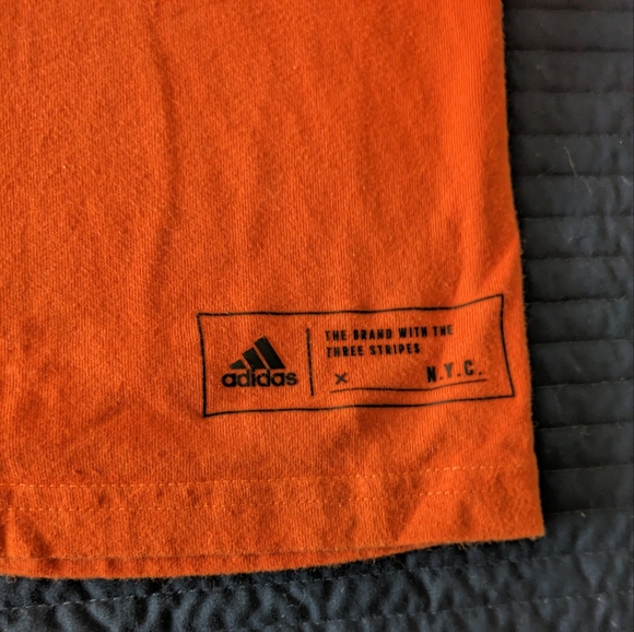 Adidas Men Large "Your Game is Trash" Shirt Orange 102024 - Picture 4 of 7